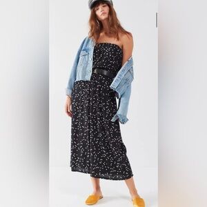 Silence + Noise Jackson Strapless Polka Dot Jumpsuit